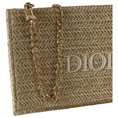 pochette dior en paille|sac de luxe Dior.